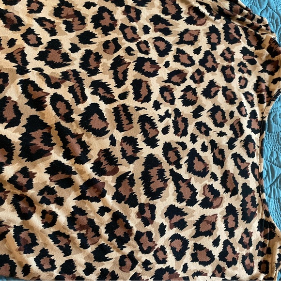 Leopard Print Long Sleeve Dress - Picture 3 of 5